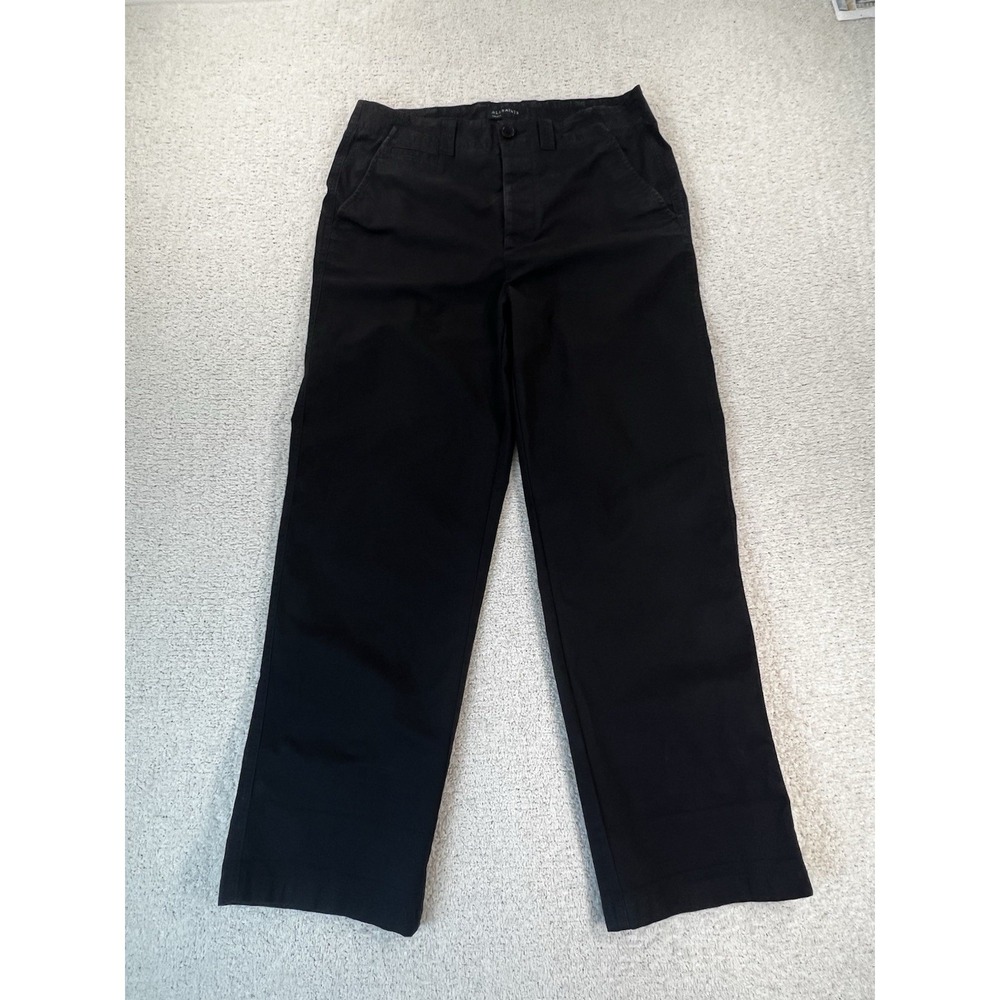 AllSaints Jovi Trouser Mens 30 Black Organic Cotton Loose Fit Pants SKU 0054